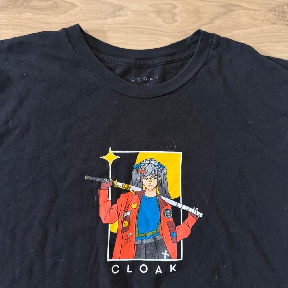 Cloak anime y2K style graphic sword Japanese style size large